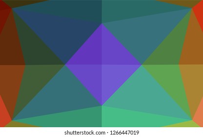 Dark Multicolor, Rainbow vector blurry hexagon texture. Shining colored illustration in a Brand new style. The polygonal design can be used for your web site.