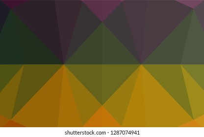 Dark Multicolor, Rainbow vector blurry hexagon template. An elegant bright illustration with gradient. A completely new template for your business design.