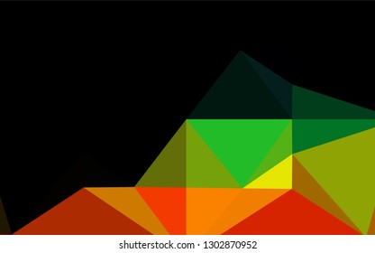 Dark Multicolor, Rainbow vector blurry hexagon texture. Shining colored illustration in a Brand new style. Brand new design for your business.