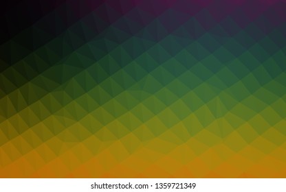 Dark Multicolor, Rainbow vector blurry triangle texture. A completely new color illustration in a vague style. Brand new design for your business.
