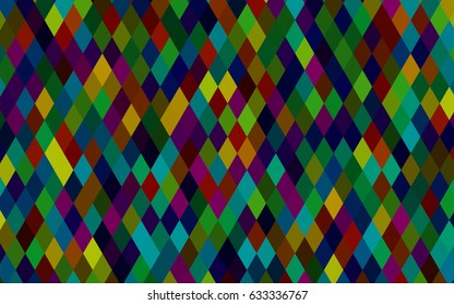 Dark Multicolor, Rainbow vector blurry triangle pattern. Colorful illustration in abstract style with gradient. Triangular pattern for your business design.