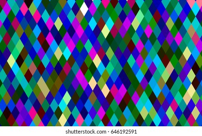 Dark Multicolor, Rainbow vector blurry triangle background. Geometric illustration in Origami style with gradient.  The completely new template can be used for your brand book.