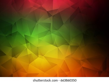 Dark Multicolor, Rainbow vector blurry triangle background. Shining colored illustration in a brand-new style. The polygonal design can be used for your web site.