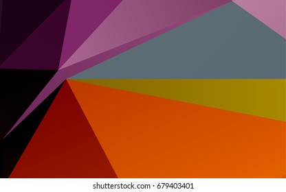 Dark Multicolor, Rainbow vector blurry triangle background. Colorful abstract illustration with gradient. The textured pattern can be used for background.