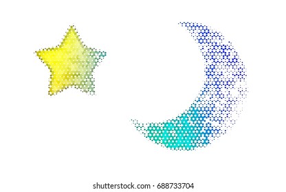 Dark Multicolor, Rainbow vector blurry hexagon background design. Geometric background in Origami style with gradient. 