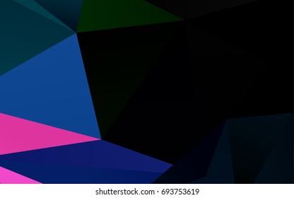 Dark Multicolor, Rainbow vector blurry triangle background. A sample with polygonal shapes. The polygonal design can be used for your web site. Dark Multicolor, Rainbow vector blurry triangle background. A sample with polygonal shapes. The polygonal design can be used for your web site.