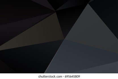 Dark Multicolor, Rainbow vector blurry triangle background. Colorful abstract illustration with gradient. A completely new template for your business design.