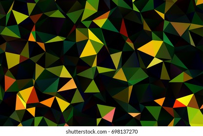 Dark Multicolor, Rainbow vector blurry triangle template. Shining colored illustration in a brand-new style. A completely new design for your business.