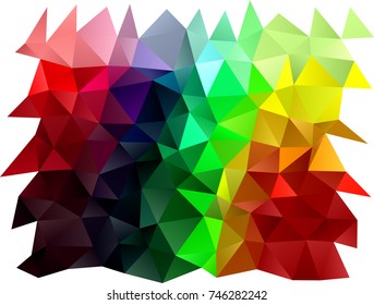 Dark Multicolor, Rainbow vector blurry triangle background. A sample with polygonal shapes. The template can be used as a background for cell phones.