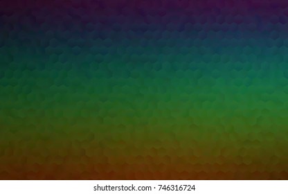 Dark Multicolor, Rainbow vector blurry hexagon background design. Geometric background in Origami style with gradient. 