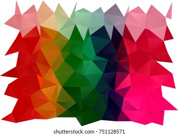 Dark Multicolor, Rainbow vector blurry triangle pattern. Shining colored illustration in a brand-new style. The completely new template can be used for your brand book.