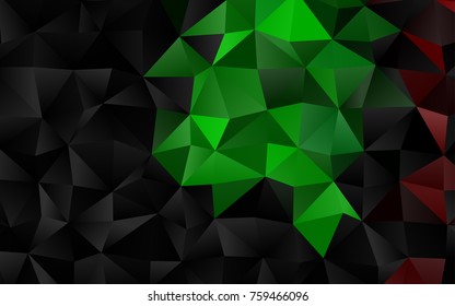 Dark Multicolor, Rainbow vector blurry triangle background. Glitter abstract illustration with an elegant design. The textured pattern can be used for background.