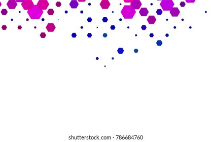 Dark Multicolor, Rainbow vector blurry hexagon background design. Geometric background in Origami style with gradient. 