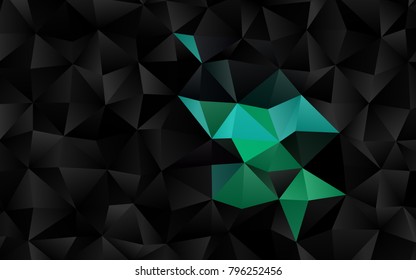 Dark Multicolor, Rainbow vector blurry triangle background. Colorful abstract illustration with gradient. Brand-new style for your business design.