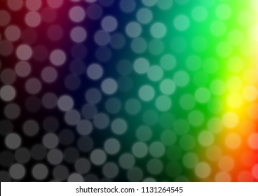 Dark Multicolor, Rainbow vector bokeh and colorful pattern. Colorful illustration in blurry style with gradient. The template can be used for your brand book.