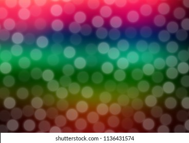 Dark Multicolor, Rainbow vector bokeh template. An elegant bright illustration with gradient. Brand new style for your business design.