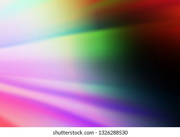 Dark Multicolor, Rainbow vector bokeh pattern. An elegant bright illustration with gradient. The elegant pattern for brand book.