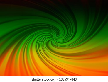 Dark Multicolor, Rainbow vector bokeh template. A vague abstract illustration with gradient. A completely new design for your business.
