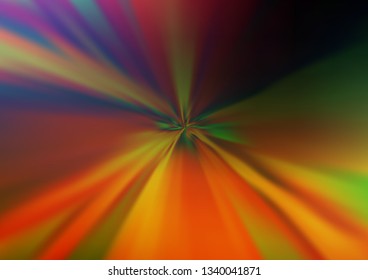 Dark Multicolor, Rainbow vector bokeh and colorful pattern. Glitter abstract illustration with an elegant design. The elegant pattern for brand book.