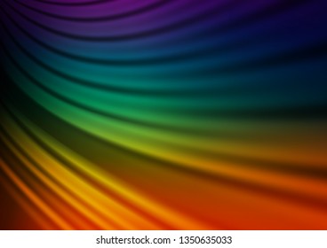 Dark Multicolor, Rainbow vector bokeh pattern. Shining colorful illustration in a Brand new style. A completely new template for your design.