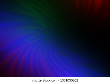 Dark Multicolor, Rainbow vector bokeh pattern. Glitter abstract illustration with an elegant design. The background for your creative designs.