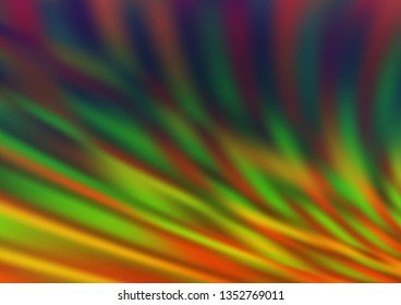 Dark Multicolor, Rainbow vector bokeh pattern. A completely new color illustration in a bokeh style. A completely new design for your business.