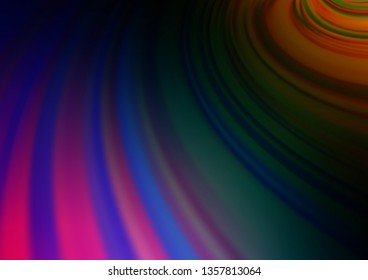 Dark Multicolor, Rainbow vector bokeh pattern. Shining colorful illustration in a Brand new style. The background for your creative designs.