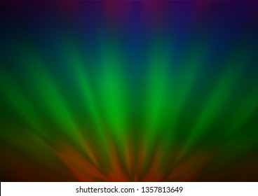 Dark Multicolor, Rainbow vector bokeh and colorful pattern. An elegant bright illustration with gradient. The elegant pattern for brand book.