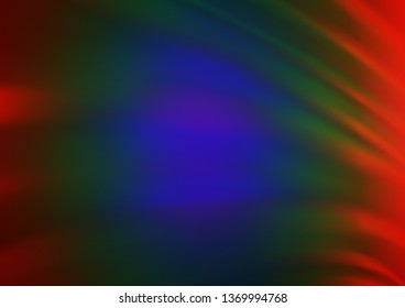 Dark Multicolor, Rainbow vector bokeh and colorful pattern. Glitter abstract illustration with an elegant design. Brand new design for your business.