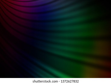 Dark Multicolor, Rainbow vector bokeh pattern. An elegant bright illustration with gradient. The elegant pattern for brand book.