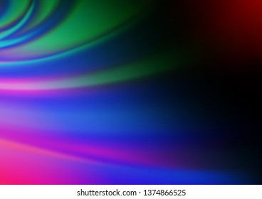 Dark Multicolor, Rainbow vector bokeh pattern. An elegant bright illustration with gradient. A completely new design for your business.