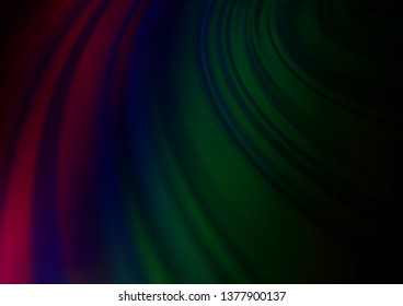 Dark Multicolor, Rainbow vector bokeh and colorful pattern. Colorful illustration in abstract style with gradient. Brand new style for your business design.