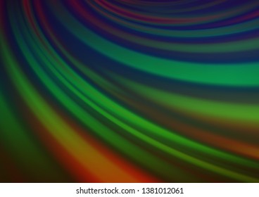Dark Multicolor, Rainbow vector bokeh template. A vague abstract illustration with gradient. The template for backgrounds of cell phones.