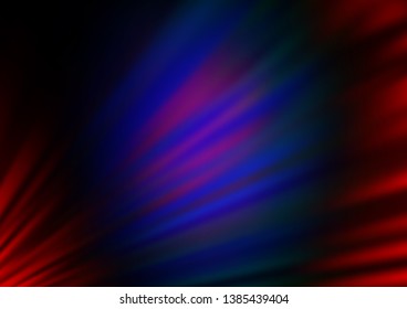 Dark Multicolor, Rainbow vector bokeh template. Colorful illustration in abstract style with gradient. A new texture for your design.