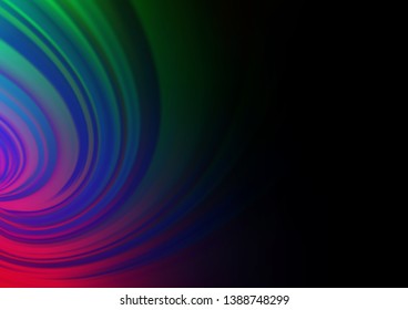 Dark Multicolor, Rainbow vector bokeh pattern. Shining colorful illustration in a Brand new style. A completely new template for your design.