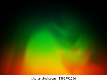 Dark Multicolor, Rainbow vector bokeh template. Shining colorful illustration in a Brand new style. The elegant pattern for brand book.