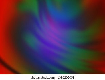 Dark Multicolor, Rainbow vector bokeh pattern. Creative illustration in halftone style with gradient. The elegant pattern for brand book.