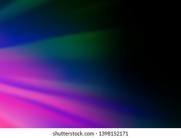 Dark Multicolor, Rainbow vector bokeh pattern. Colorful illustration in blurry style with gradient. The best blurred design for your business.