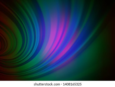 Dark Multicolor, Rainbow vector bokeh and colorful pattern. A vague abstract illustration with gradient. The template can be used for your brand book.