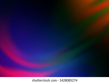 Dark Multicolor, Rainbow vector bokeh pattern. Shining colorful illustration in a Brand new style. Brand new design for your business.