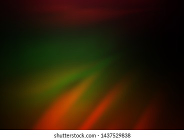 Dark Multicolor, Rainbow vector bokeh and colorful pattern. Colorful abstract illustration with gradient. The best blurred design for your business.