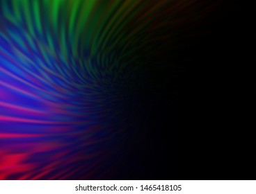 Dark Multicolor, Rainbow vector bokeh pattern. Creative illustration in halftone style with gradient. The best blurred design for your business.