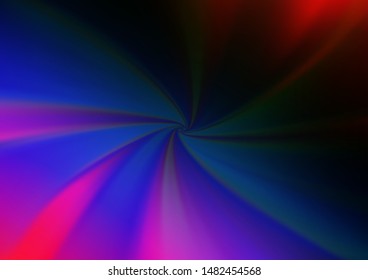 Dark Multicolor, Rainbow vector bokeh template. Modern geometrical abstract illustration with gradient. The template can be used for your brand book.