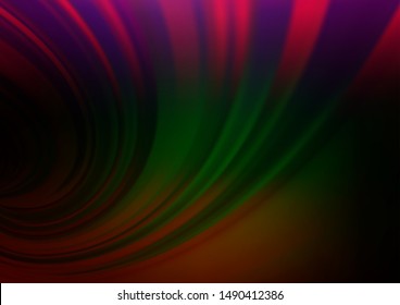 Dark Multicolor, Rainbow vector bokeh and colorful pattern. Colorful illustration in abstract style with gradient. A completely new template for your design.