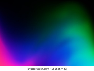 Dark Multicolor, Rainbow vector bokeh pattern. A completely new color illustration in a bokeh style. A completely new design for your business.