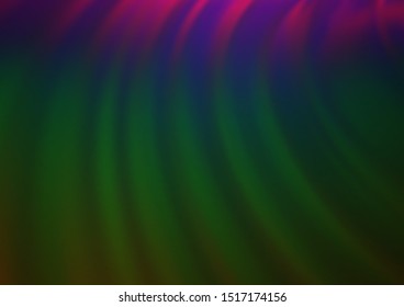 Dark Multicolor, Rainbow vector bokeh pattern. Glitter abstract illustration with an elegant design. The template for backgrounds of cell phones.
