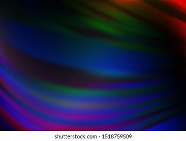 Dark Multicolor, Rainbow vector bokeh and colorful pattern. Colorful illustration in abstract style with gradient. The elegant pattern for brand book.