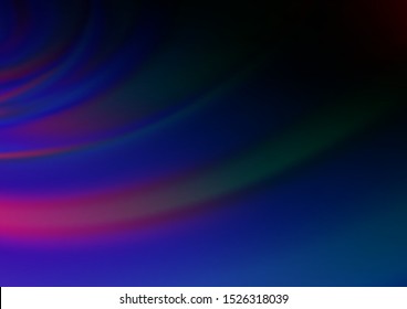Dark Multicolor, Rainbow vector bokeh pattern. Colorful illustration in abstract style with gradient. The template can be used for your brand book.
