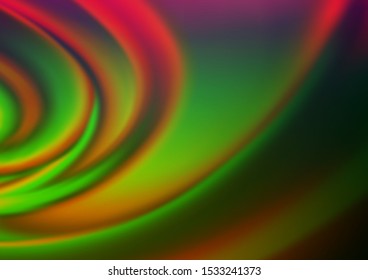 Dark Multicolor, Rainbow vector bokeh pattern. Colorful illustration in blurry style with gradient. The template for backgrounds of cell phones.