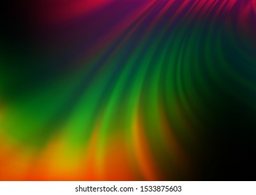 Dark Multicolor, Rainbow vector bokeh and colorful pattern. Shining colorful illustration in a Brand new style. Brand new design for your business.